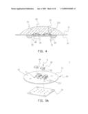 LIGHT EMITTING DEVICE HAVING FUNCTION OF HEAT-DISSIPATION AND MANUFACTURING PROCESS FOR SUCH DEVICE diagram and image