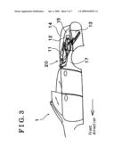 Roof opening/closing apparatus diagram and image