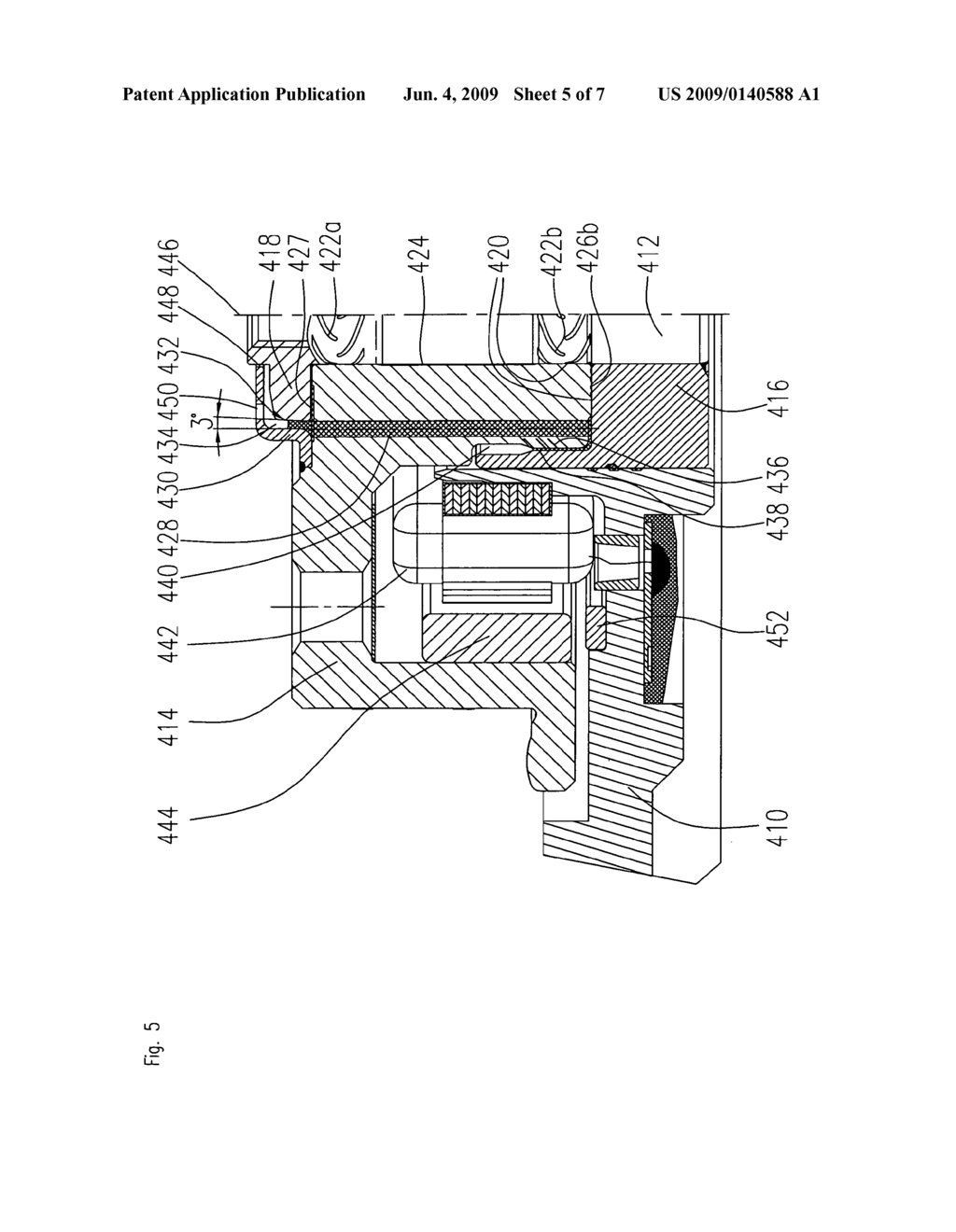 Spindle motor having a fluid dynamic bearing system and a stationary shaft - diagram, schematic, and image 06