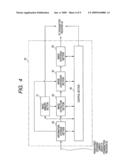 Vehicle-use visual field assistance system in which information dispatch apparatus transmits images of blind spots to vehicles diagram and image