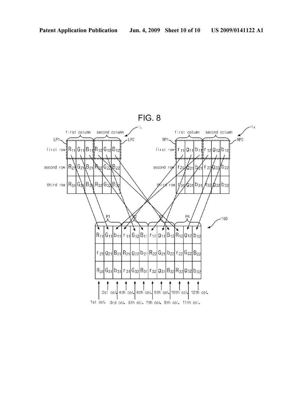 Three-dimensional image display device and method of driving the same - diagram, schematic, and image 11