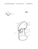 Rear projection immersive display system diagram and image