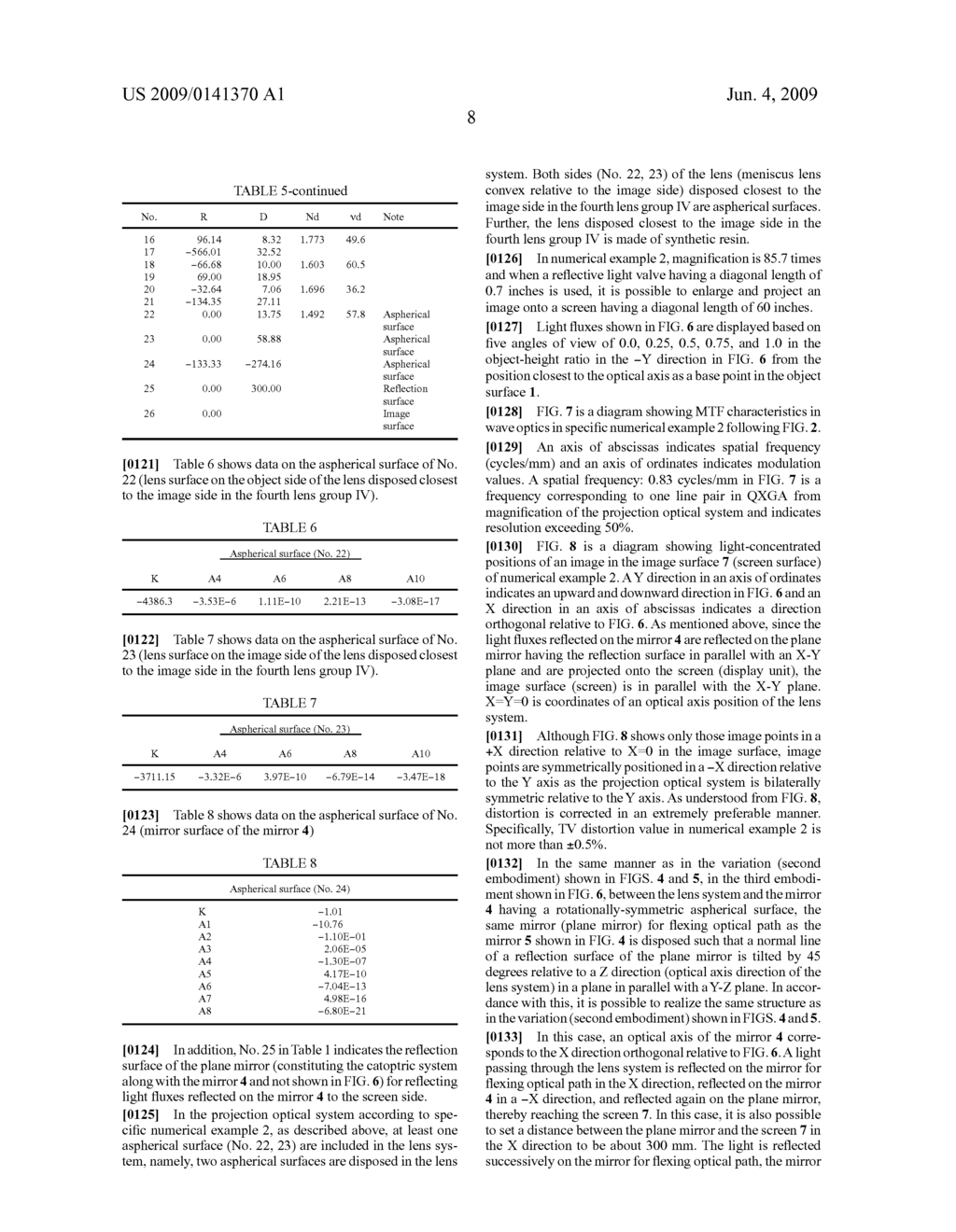 PROJECTION OPTICAL SYSTEM AND IMAGE DISPLAY APPARATUS - diagram, schematic, and image 20