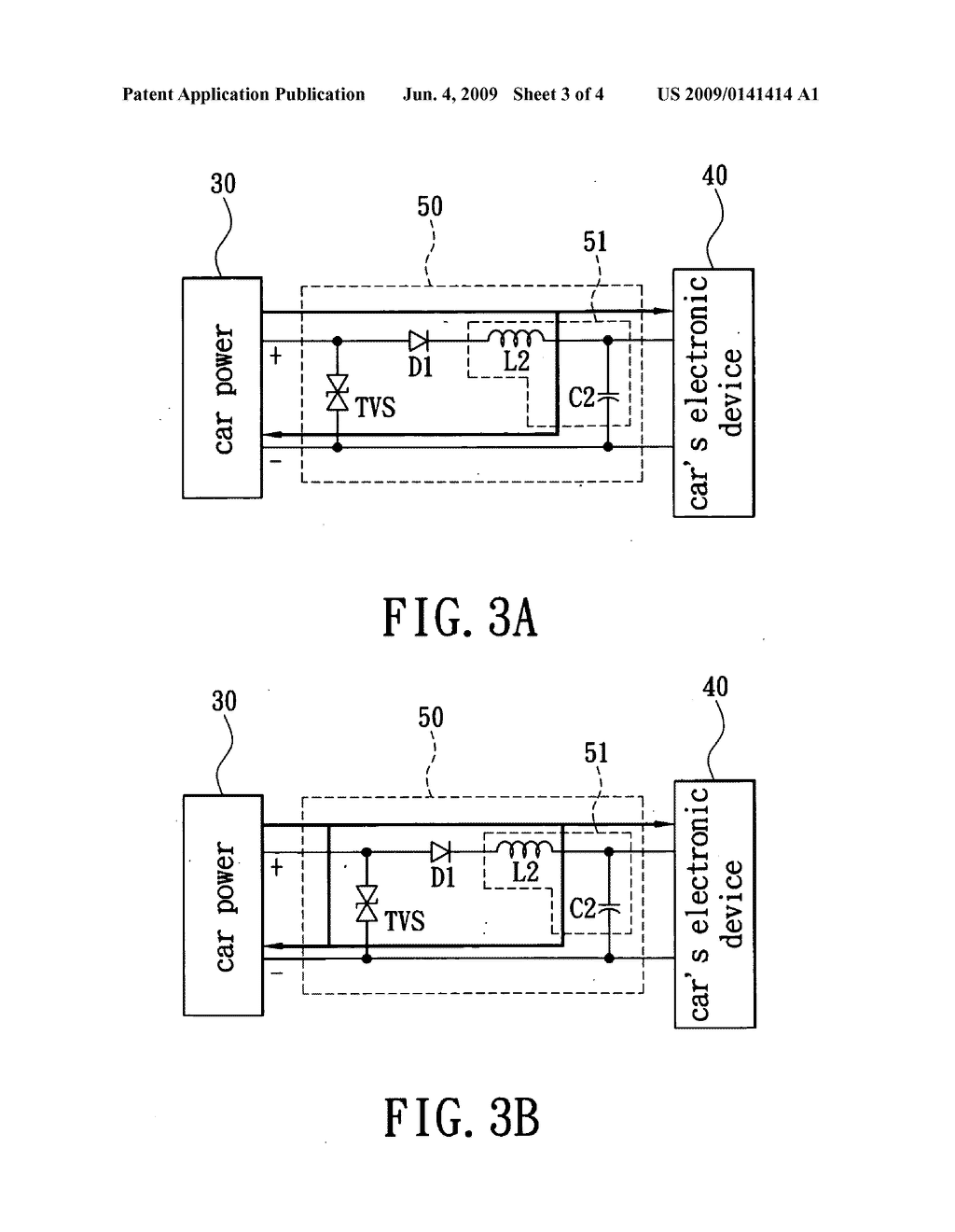 Protection circuit for electric power of a car - diagram, schematic, and image 04