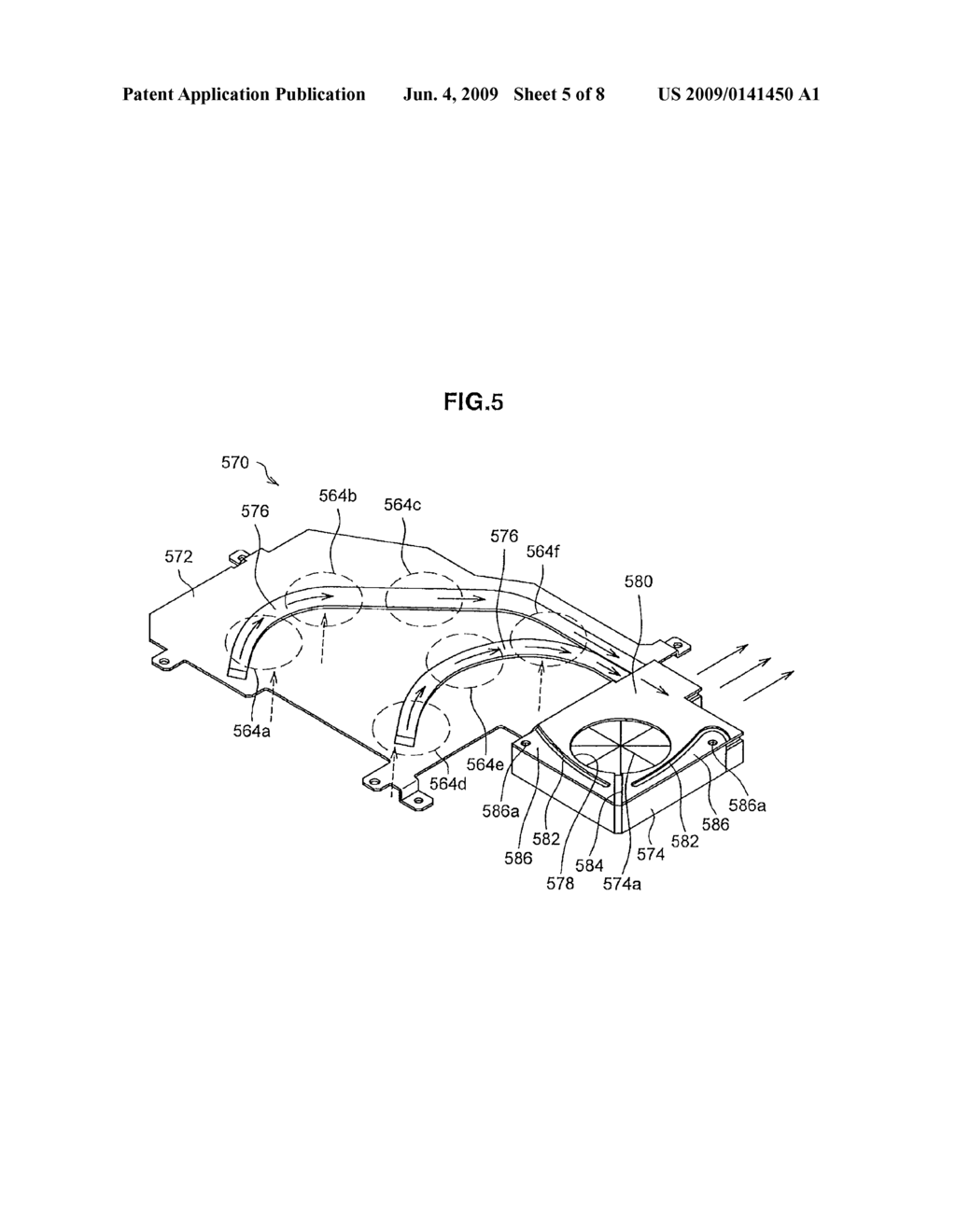 HEAT DISSIPATING STRUCTURE FOR ELECTRONIC COMPONENT AND DISPLAY DEVICE - diagram, schematic, and image 06