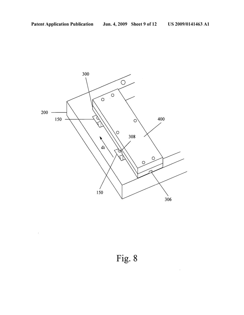 Screw-less latching system for securing load boards - diagram, schematic, and image 10