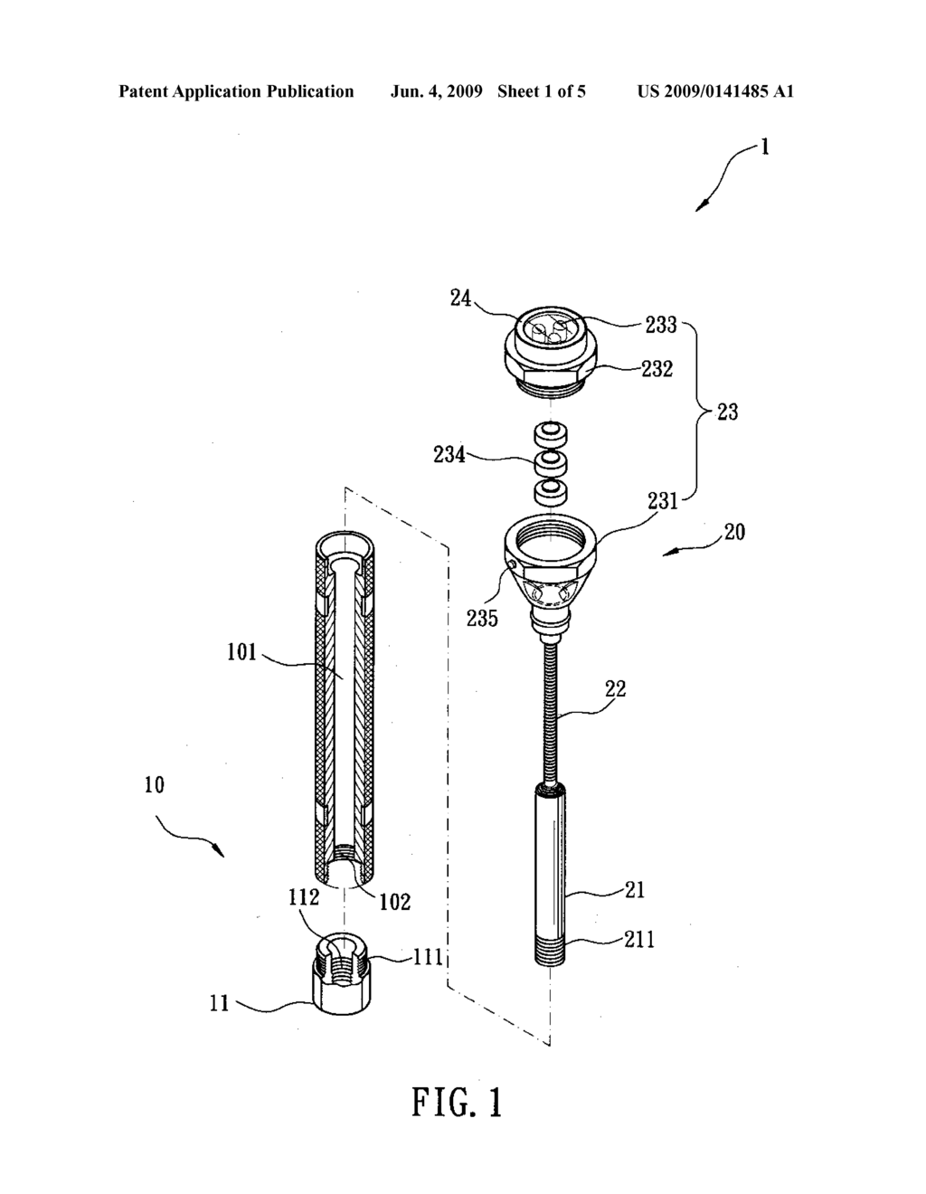 TELESCOPIC AND BENDABLE ELECTRIC TORCH - diagram, schematic, and image 02