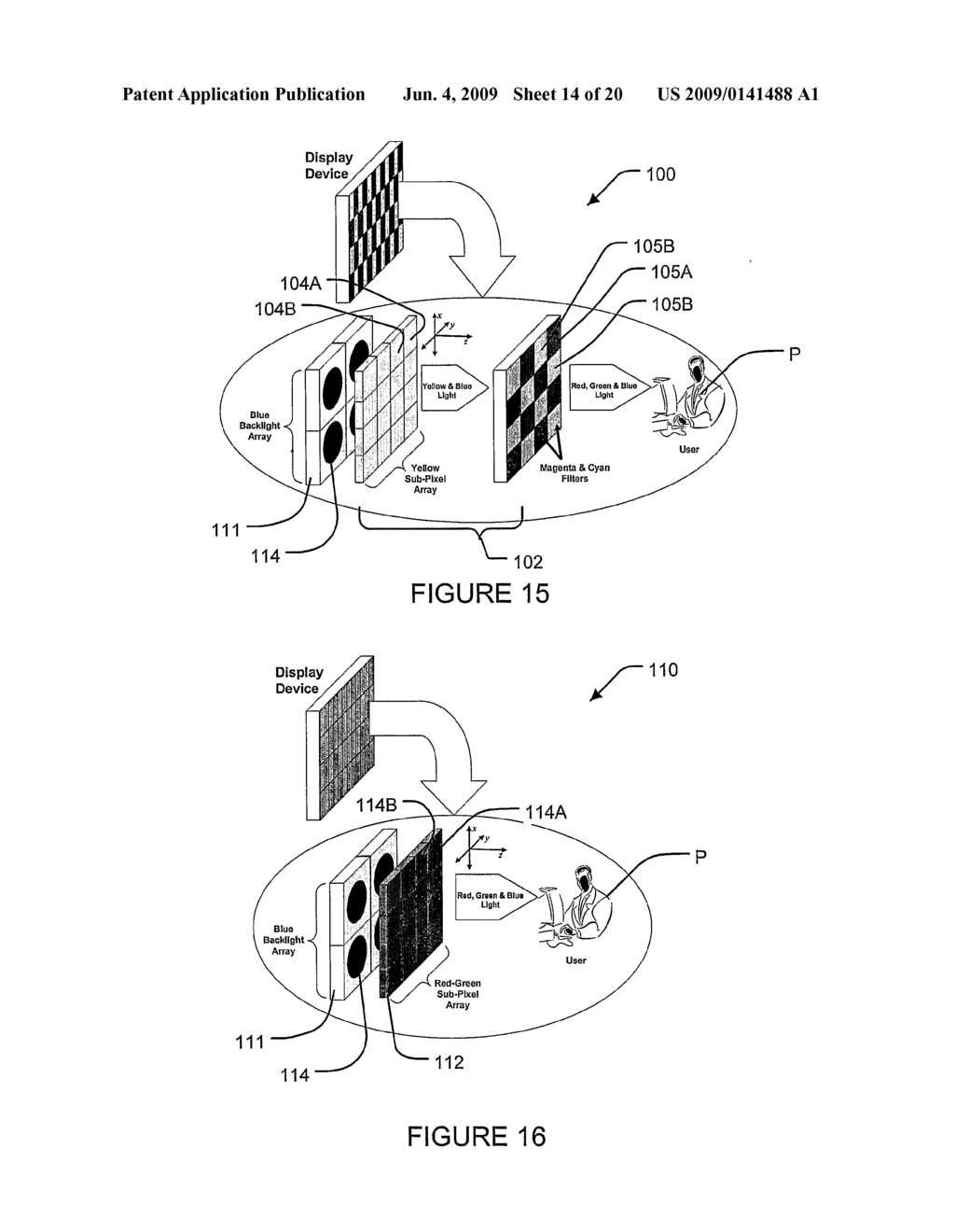 3-D Color Synthesis Displays and Methods - diagram, schematic, and image 15