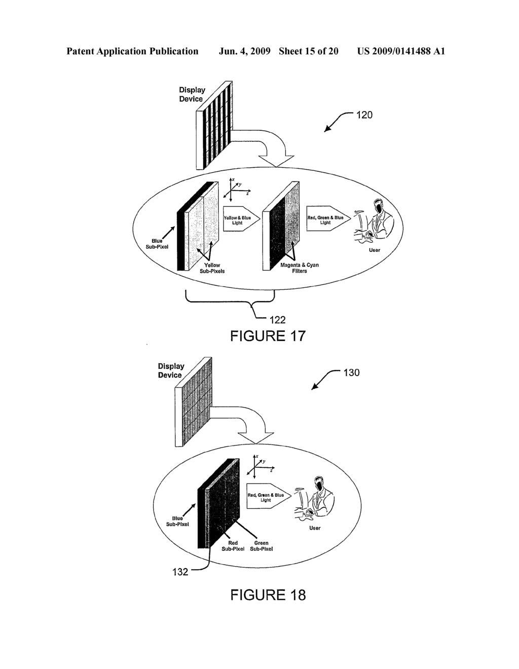 3-D Color Synthesis Displays and Methods - diagram, schematic, and image 16