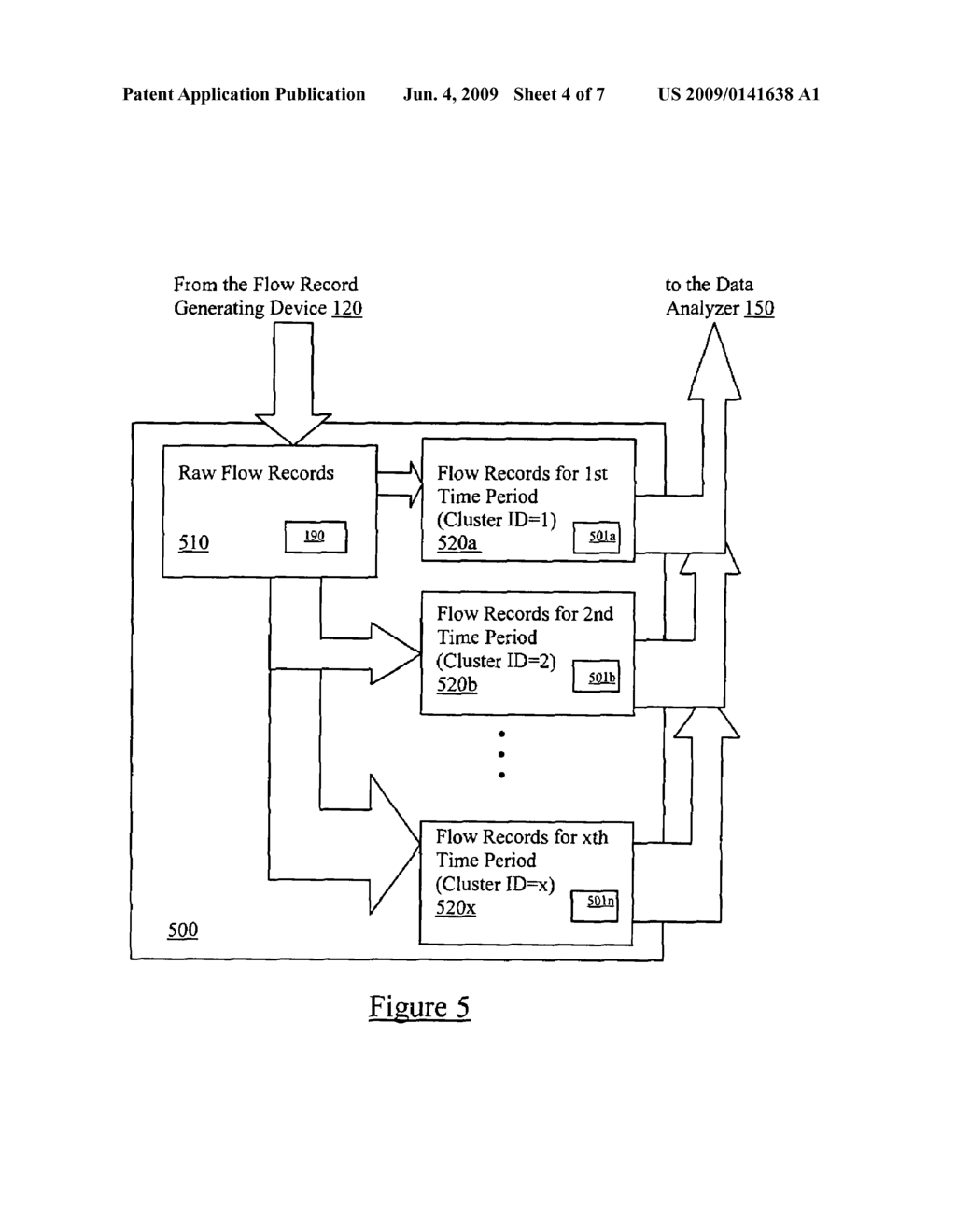 Method for partitioning network flows based on their time information - diagram, schematic, and image 05