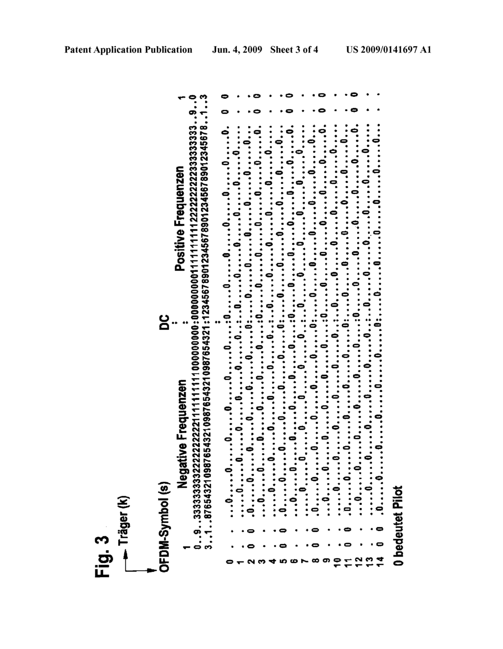 TRANSMISSION OF A DATA STREAM USING OFDM SYMBOLS AT TWO CARRIER FREQUENCIES HAVING OVERLAPPING SUPERFRAMES OF A COMMENSURABLE TIME DURATION - diagram, schematic, and image 04