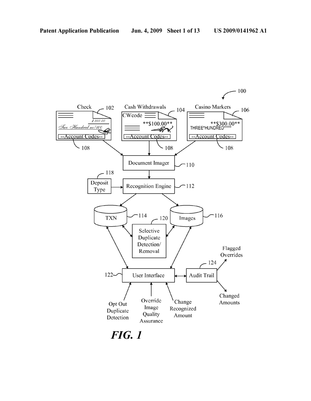 REMOTE DEPOSIT CAPTURE FOR THE GAMING INDUSTRY - diagram, schematic, and image 02