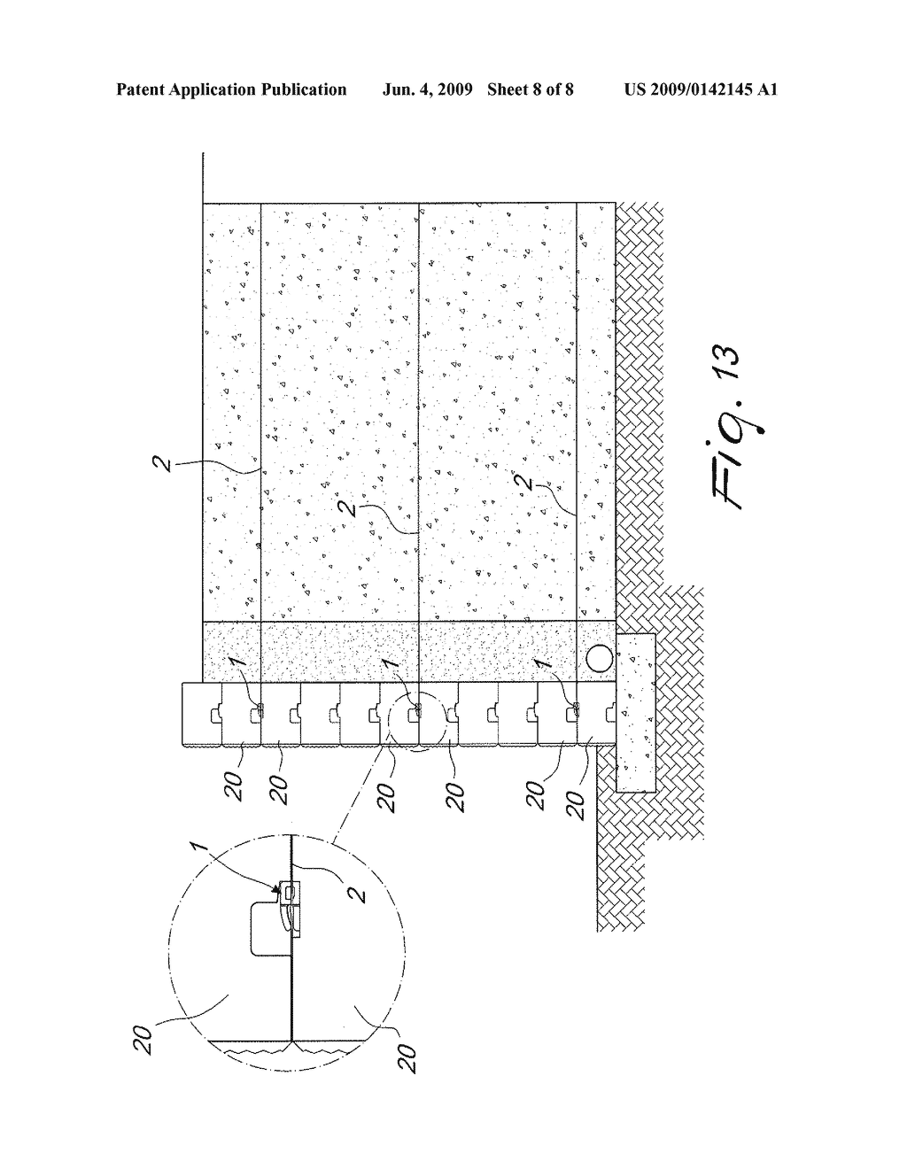 CLIP-ON CONNECTOR TO GEOGRID FOR SEGMENTAL BLOCK REINFORCED SOIL RETAINING WALL MECHANICAL CONNECTION SYSTEM - diagram, schematic, and image 09