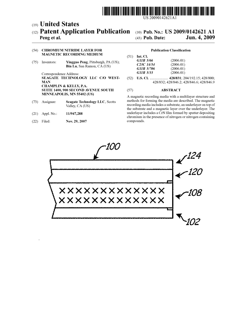 CHROMIUM NITRIDE LAYER FOR MAGNETIC RECORDING MEDIUM - diagram, schematic, and image 01