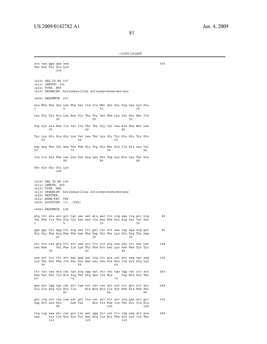 Identification of Actinobacillus actinomycetemcomitans Antigens for Use in the Diagnosis, Treatment, and Monitoring of Periodontal Diseases - diagram, schematic, and image 82