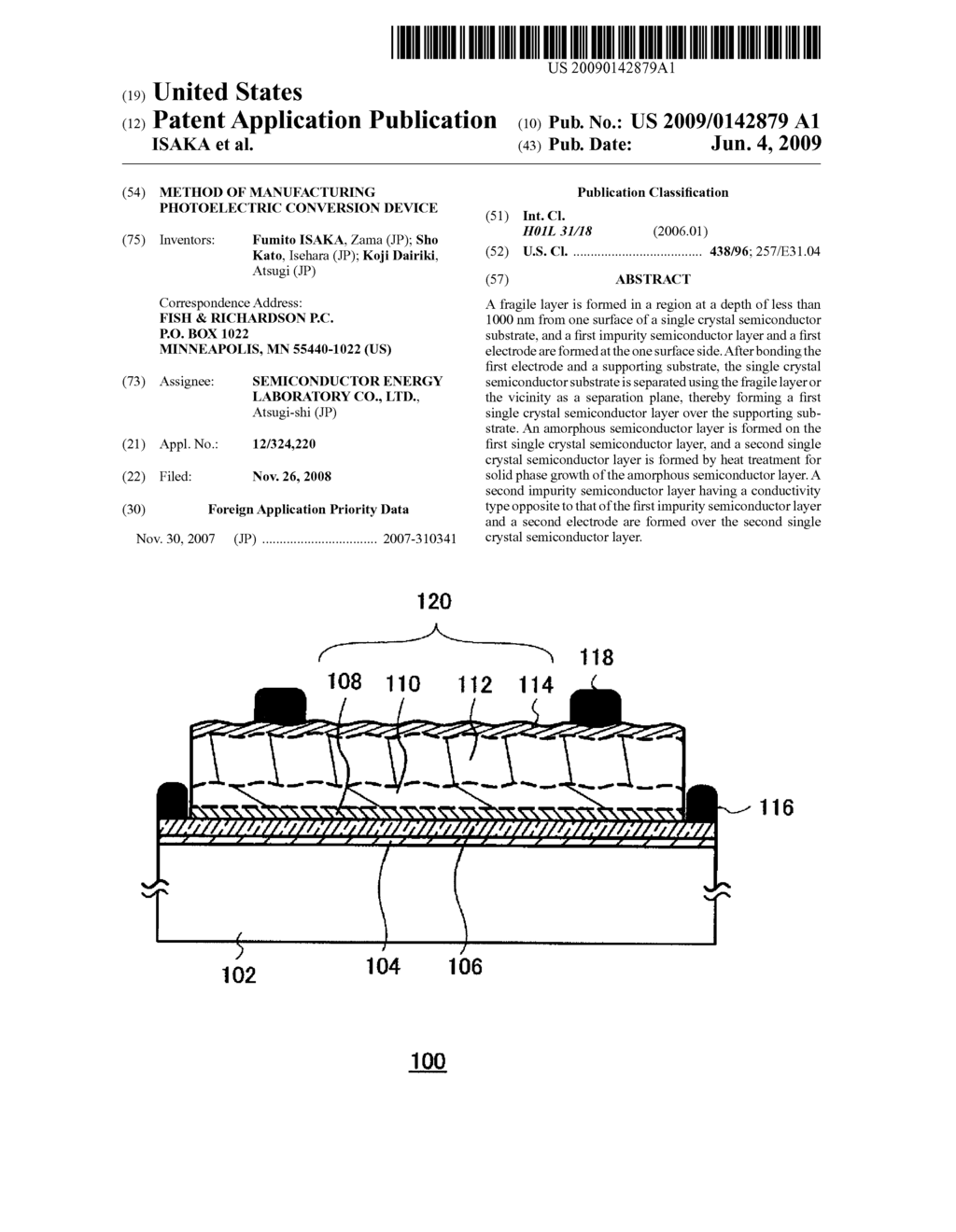 METHOD OF MANUFACTURING PHOTOELECTRIC CONVERSION DEVICE - diagram, schematic, and image 01