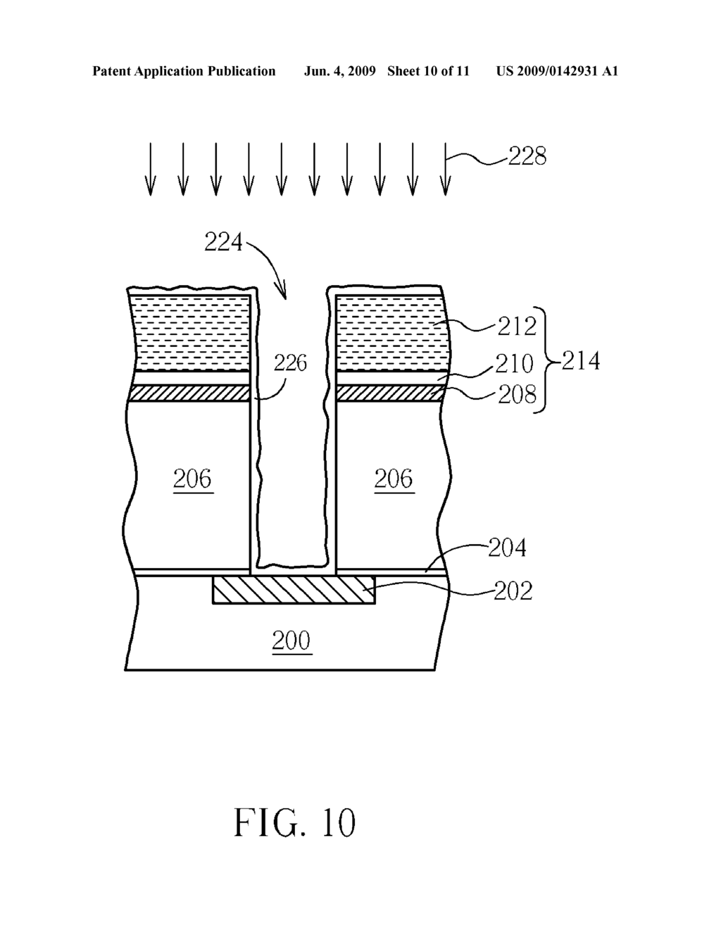 Cleaning method following opening etch - diagram, schematic, and image 11