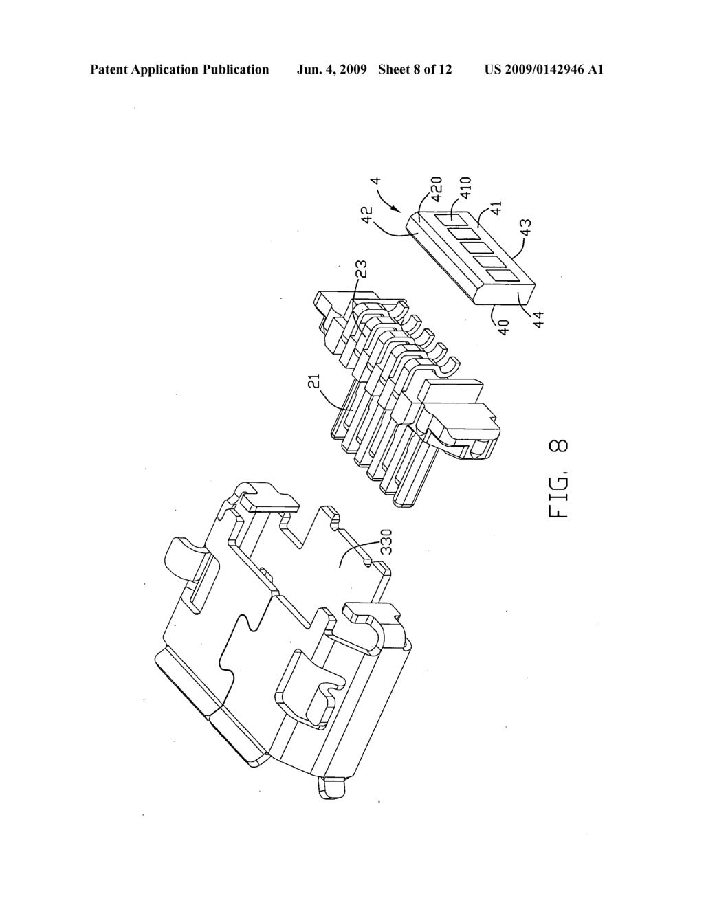 Electrical connector assembly with ESD protection - diagram, schematic, and image 09