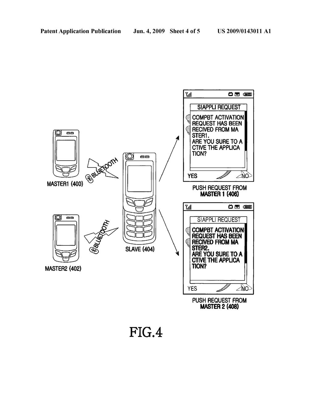 METHOD AND APPARATUS FOR IDENTIFYING JAVA PUSH REQUEST EQUIPMENTS USING BLUETOOTH IN A MOBILE COMMUNICATION TERMINAL - diagram, schematic, and image 05