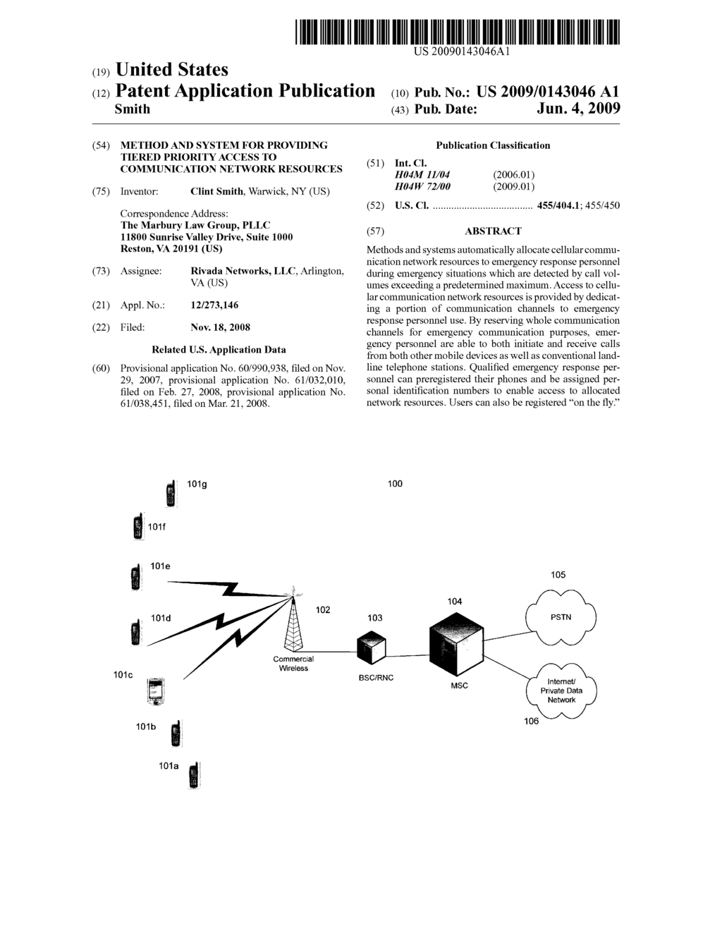 Method and System For Providing Tiered Priority Access to Communication Network Resources - diagram, schematic, and image 01