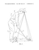 ALIGNMENT DEVICE FOR GOLFERS diagram and image