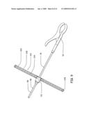 Pendular golf position alignment and golf swing training devices and methods, especially for use with putters and similar clubs to train golfers diagram and image