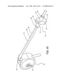 Pendular golf position alignment and golf swing training devices and methods, especially for use with putters and similar clubs to train golfers diagram and image