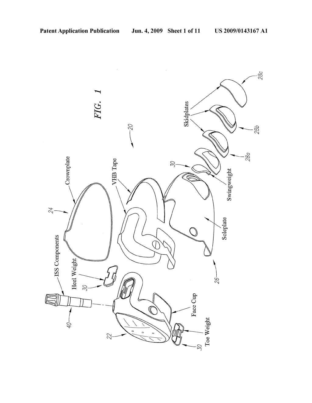 GOLF CLUB HEAD WITH ADJUSTABLE WEIGHTING, CUSTOMIZABLE FACE-ANGLE, AND VARIABLE BULGE AND ROLL FACE - diagram, schematic, and image 02