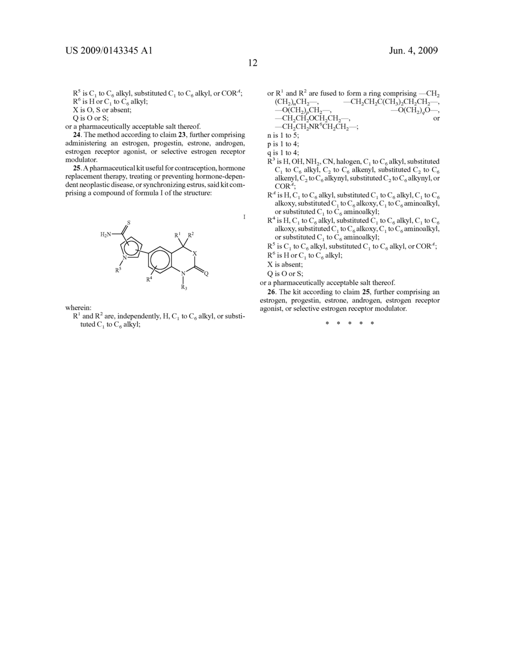 THIOAMIDE DERIVATIVES AS PROGESTERONE RECEPTOR MODULATORS - diagram, schematic, and image 13