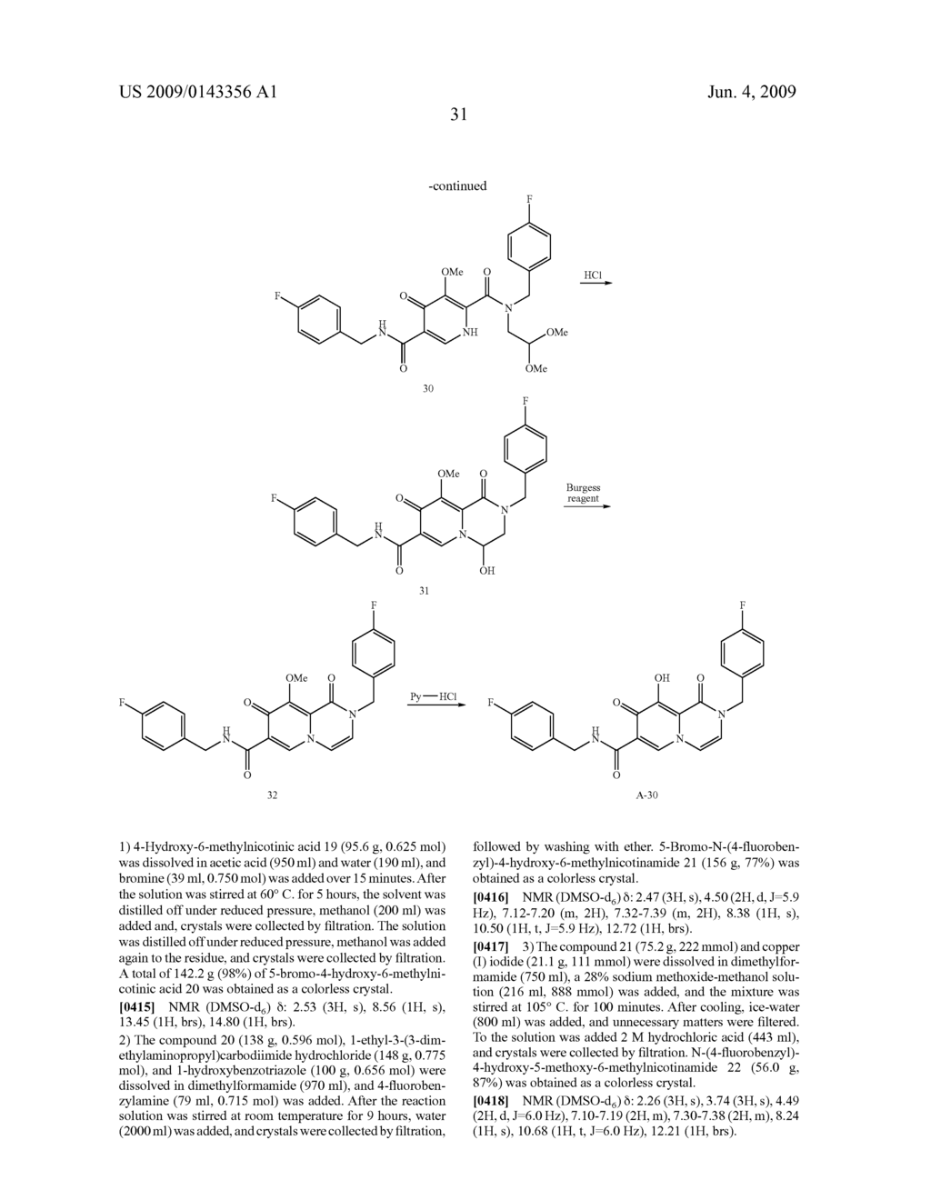 Polycylclic Carbamoylpyridone Derivative Having HIV Integrase Inhibitory Acitvity - diagram, schematic, and image 32