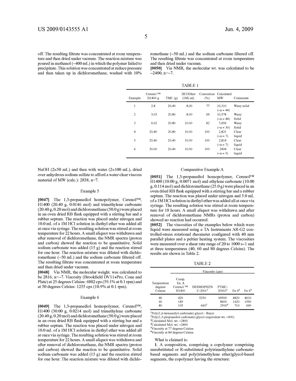 COPOLYMERS COMPRISING TRIMETHYLENE CARBONATE AND POLY(TRIMETHYLENE ETHER) GLYCOLS - diagram, schematic, and image 06