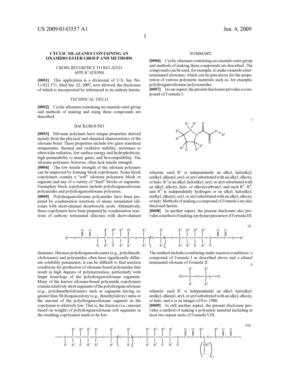 CYCLIC SILAZANES CONTAINING AN OXAMIDO ESTER GROUP AND METHODS - diagram, schematic, and image 02