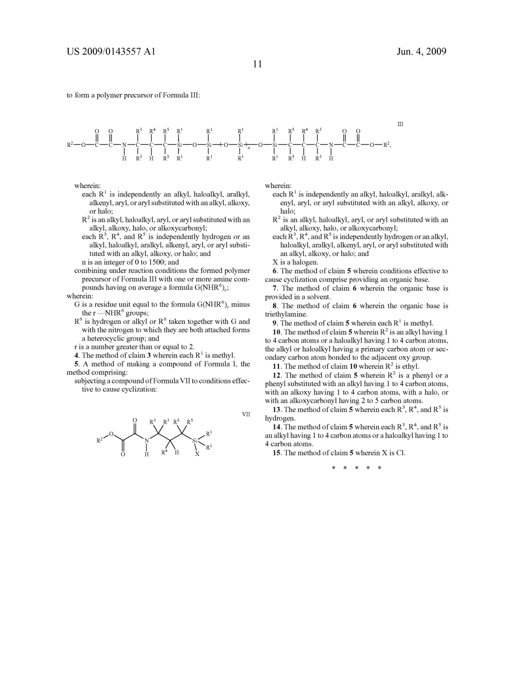 CYCLIC SILAZANES CONTAINING AN OXAMIDO ESTER GROUP AND METHODS - diagram, schematic, and image 12