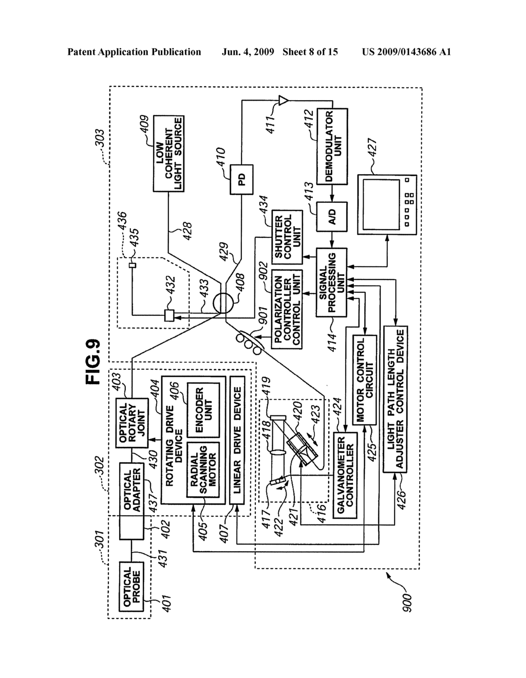 OPTICAL COHERENT TOMOGRAPHY DIAGNOSTIC APPARATUS - diagram, schematic, and image 09