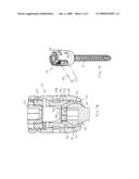 DOUBLE COLLET CONNECTOR ASSEMBLY FOR BONE ANCHORING ELEMENT diagram and image