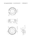 DOUBLE COLLET CONNECTOR ASSEMBLY FOR BONE ANCHORING ELEMENT diagram and image