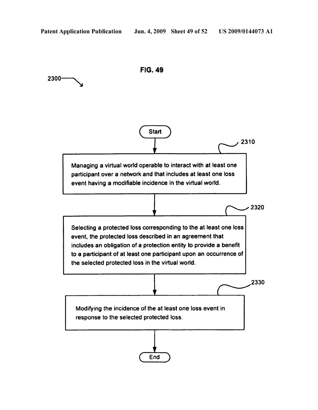 Probability adjustment of a virtual world loss event - diagram, schematic, and image 50