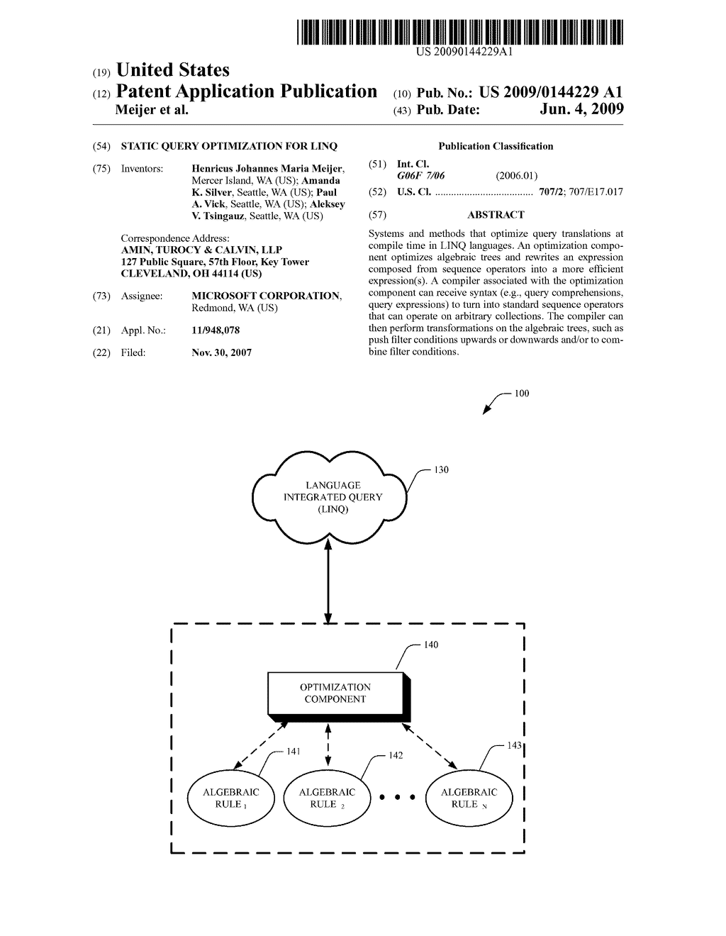 STATIC QUERY OPTIMIZATION FOR LINQ - diagram, schematic, and image 01