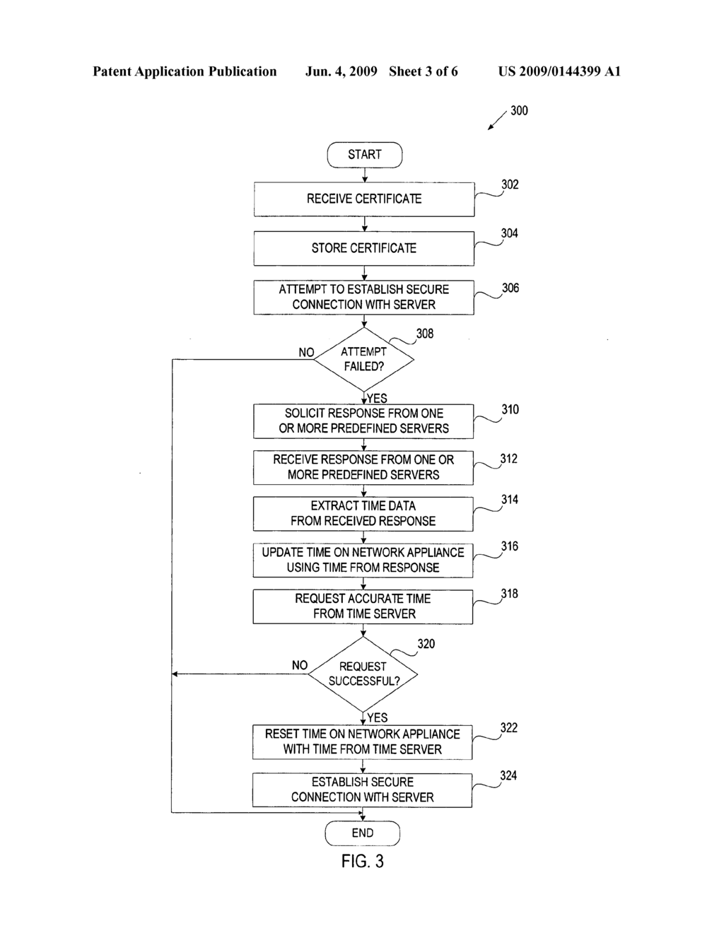 Setting a preliminary time on a network appliance using a message received from a server - diagram, schematic, and image 04