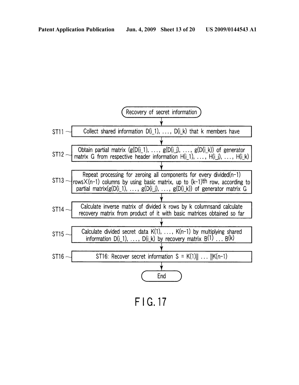 SECRET SHARING DEVICE, METHOD, AND PROGRAM - diagram, schematic, and image 14