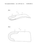 SINGLE-LAYERED ARCH SUPPORT INSOLE TO BE INSERTED INTO SHOE diagram and image