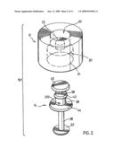 Angled slot foam dispenser diagram and image