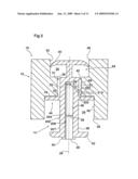 Angled slot foam dispenser diagram and image