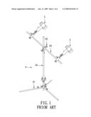 Supporting device having a repositionable suction base for an air spray gun diagram and image