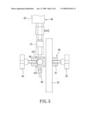 Supporting device having a repositionable suction base for an air spray gun diagram and image