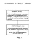 Method and Apparatus Utilizing Animals for Detecting Target Substances diagram and image