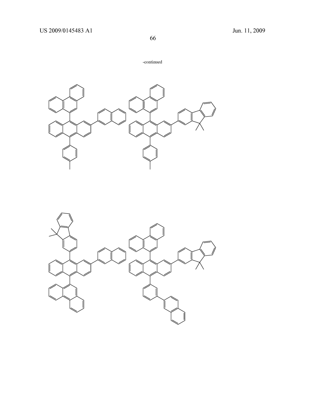 Novel electroluminescent compounds and organic electroluminescent device suing the same - diagram, schematic, and image 68