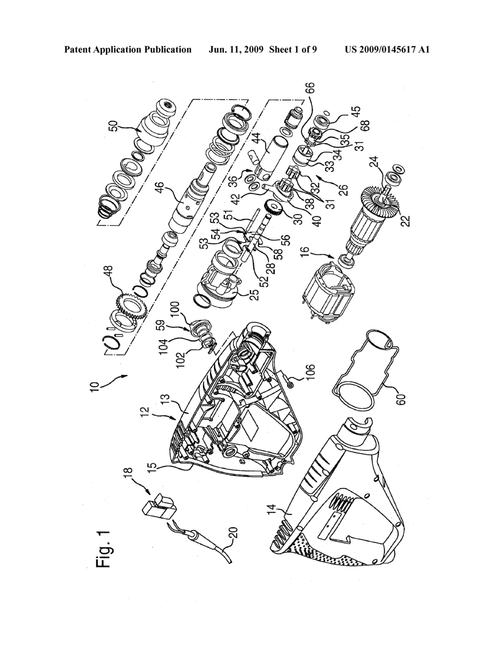 PORTABLE POWER DRILL WITH GEARBOX - diagram, schematic, and image 02