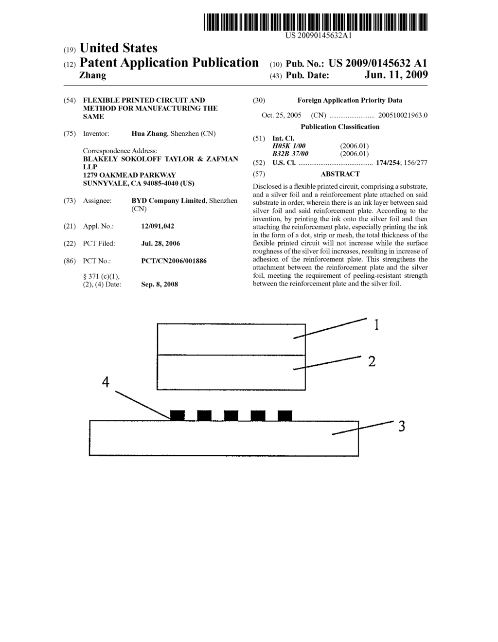 FLEXIBLE PRINTED CIRCUIT AND METHOD FOR MANUFACTURING THE SAME - diagram, schematic, and image 01