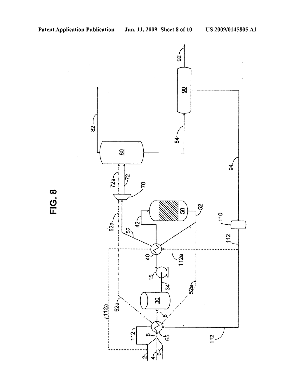 PROCESS FOR UPGRADING HEAVY AND HIGHLY WAXY CRUDE OIL WITHOUT SUPPLY OF HYDROGEN - diagram, schematic, and image 09